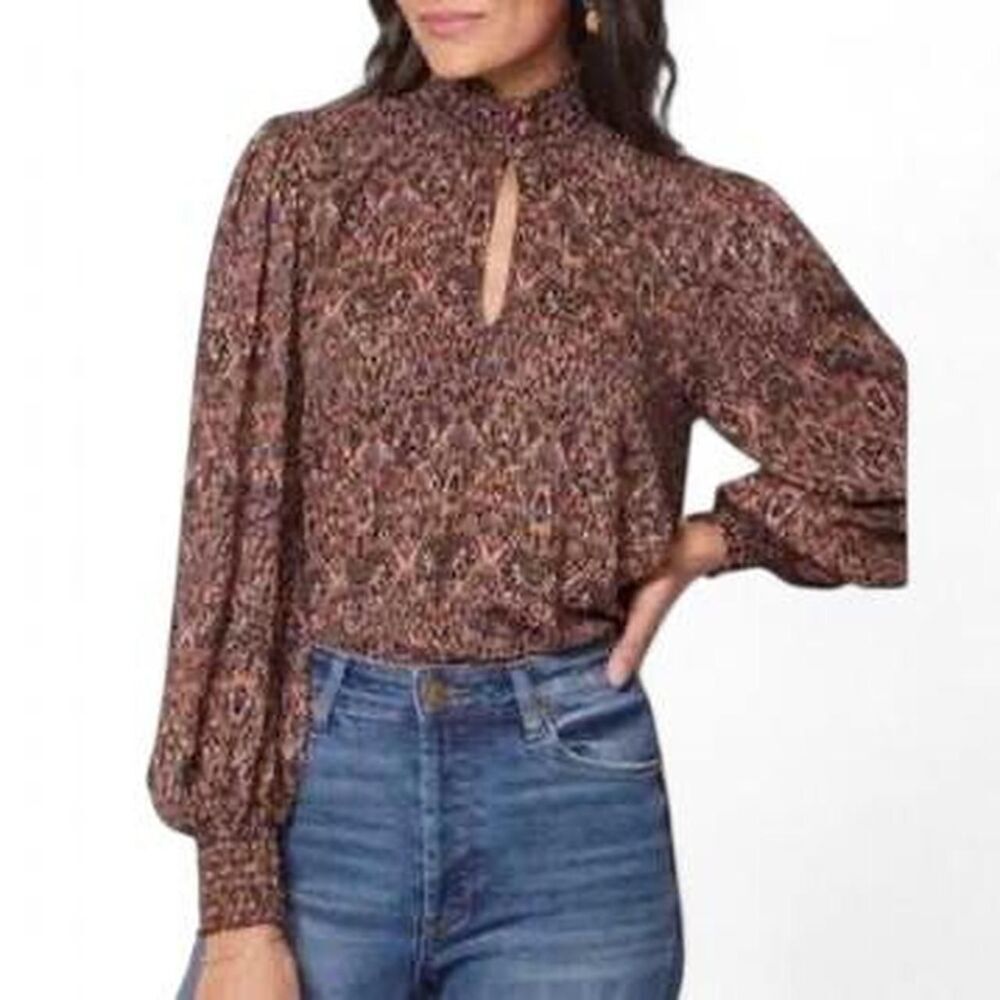 EverEve Preppy Business Casual Office blouse long sleeve XSmall | Boho Chic Fall - Picture 7 of 9